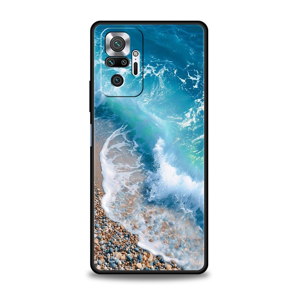 Чехол для телефона с рисунком «Морской пейзаж, волны, пляж» для Xiaomi Redmi Note 15 14 13 12 4G 9 10 11 Pro Plus 5G 14C 13C 12C 10C, чехол из ТПУ