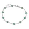 Silver Bracelet with Natural Emerald (2118251)