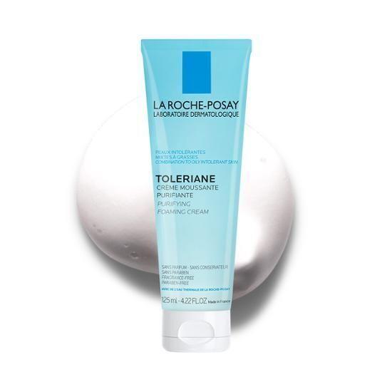 La Roche Posay Toleriane Очищающий пенящийся крем 125 мл Акция (+ 3 мл Цика-бальзам бесплатно)