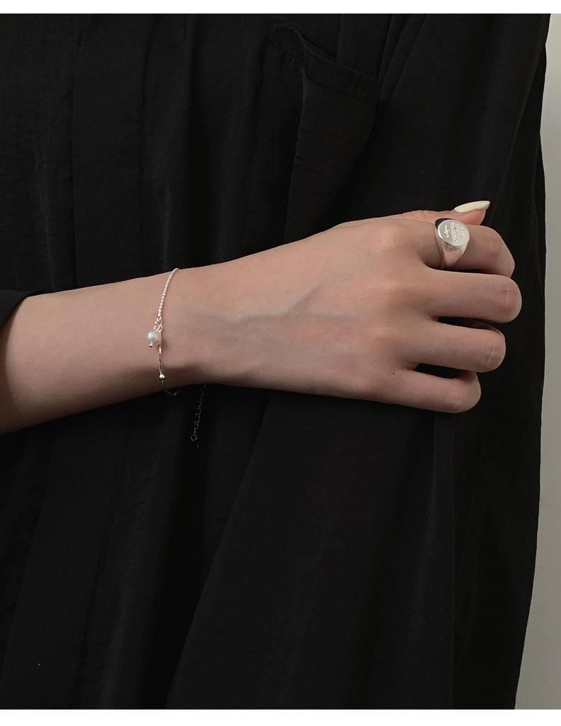 925 Silver Pearl Snake Chain Lucky Women's Hand Bracelets Top Quality Jewelry Korean Jewellery