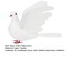 Simulation Foam Dove 3D Embedded Eyes Real Feather Attachment Spreading Wings Adorable Photograph Prop Peace Dove for Garden