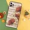 Чехол для телефона iPhone 16 15 14 13 12 11 Pro Max Plus Mini 7 8 X XS Max XR с изображением нотной записи