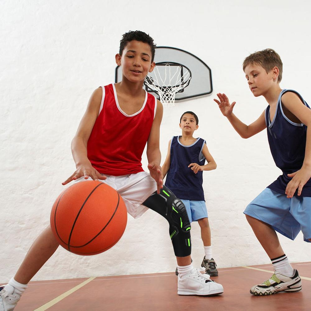 1 шт., молодежные детские наколенники, защитное снаряжение для спорта, бейсбола, лакросса, футбола, волейбола, катания на коньках, борьбы