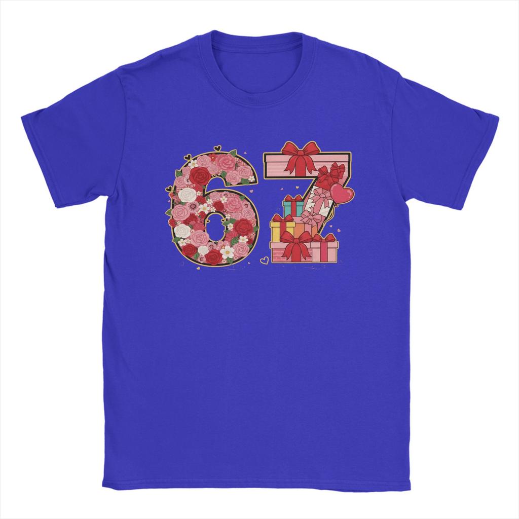 Men 67 Six Seven Meme Mom 67 Meme T Shirts 100 Cotton Clothing Vintage Short Sleeve Round Neck Tees Birthday Gift TShirts