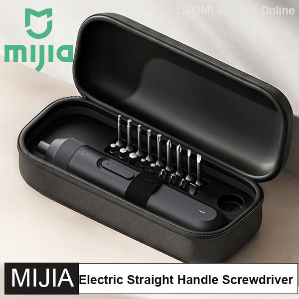 NEW MIJIA Electric Straight Handle Screwdriver 4N·m Max Torque 2000mAh Rechargeable Battery LED Lighting 18pcs Magnetic Bits for Home DIY