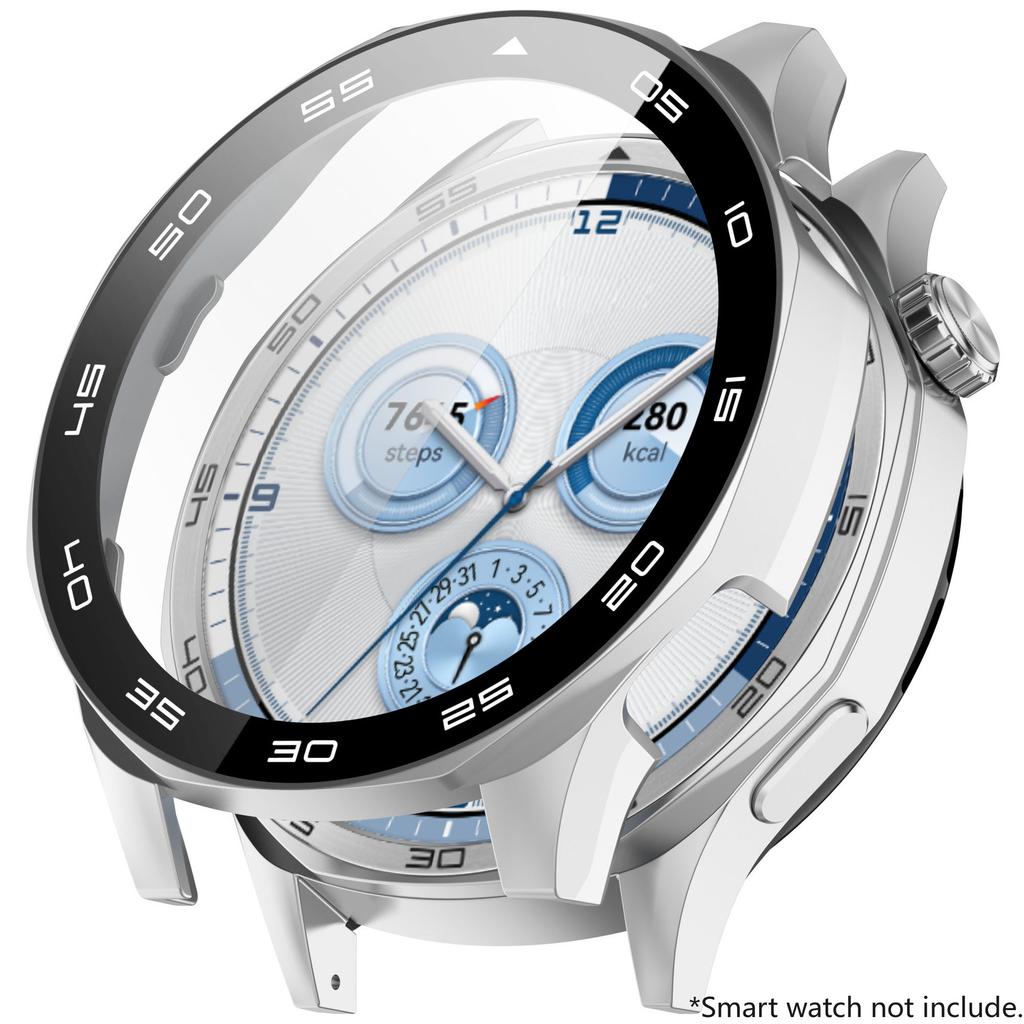 Защитный чехол-пленка из закаленного стекла для Huawei Watch GT 5 46 мм Жесткий защитный бампер из поликарбоната для Huawei GT5 46 Аксессуары