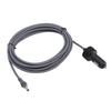 DC Car Power Cable 16ft 12V 24V 18AWG Water Resistant Cigar Lighter Power Supply Cord for Mini Satellite Dish RV Car