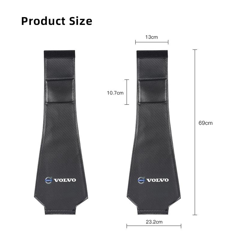 For Volvo 2Pcs Printed Car Headrest Cover Decoration Accessories For Volvo XC90 V90 V60 XC60 V40 EC40 EX40 S80 S60 S90 C40 XC40 BO7