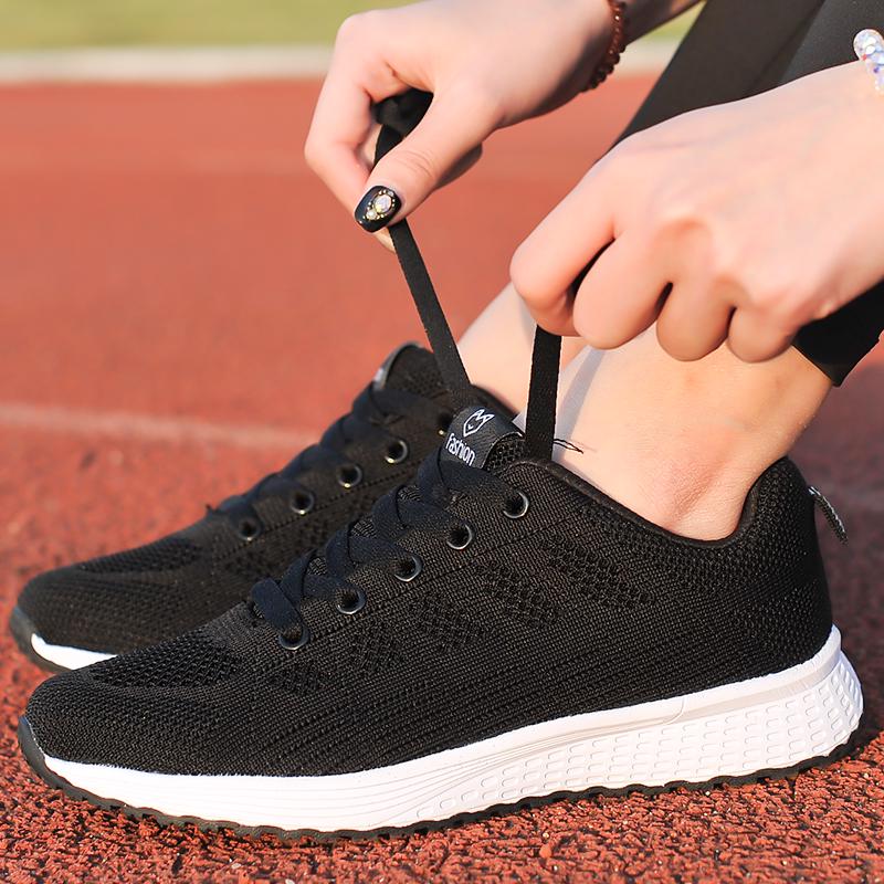 Женская дышащая обувь, повседневные кроссовки для бега на нижней подошве