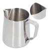 304 Stainless Steel Frothing Cup with Inner Scale Pointed Mouth Milk Frothing Cup for Home350(Without Label)