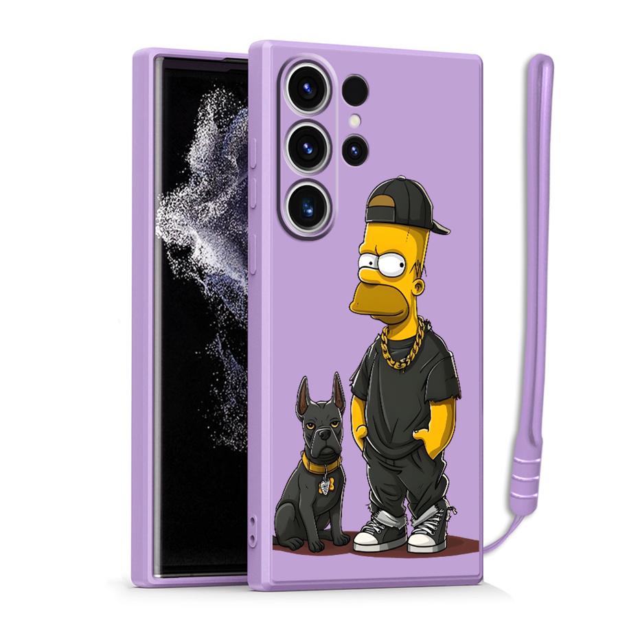 Phone Cover Case for Samsung Galaxy S26 S22 Note 20 10 Ultra S24 Ultra S21 Plus S25 Edge S23 S20 FE The S-Simpsons Cool