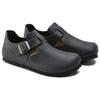 Birkenstock Кожаные Низкие Повседневные Туфли Мужские Черные Узкие 0166543