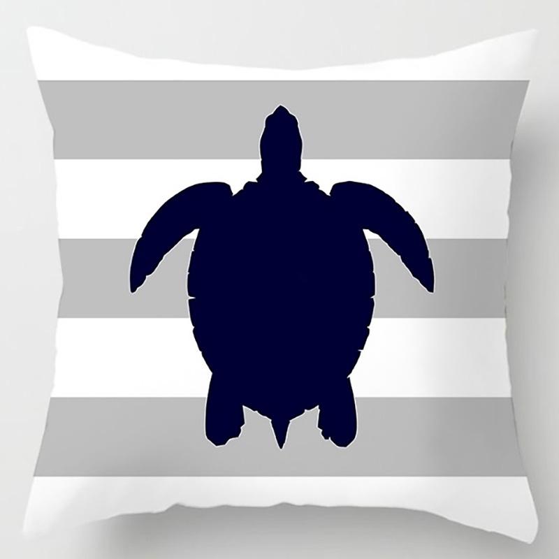 Морская матросская наволочка с цветком, украшение для дома и офиса, подушка для спальни, дивана, автомобиля, наволочка