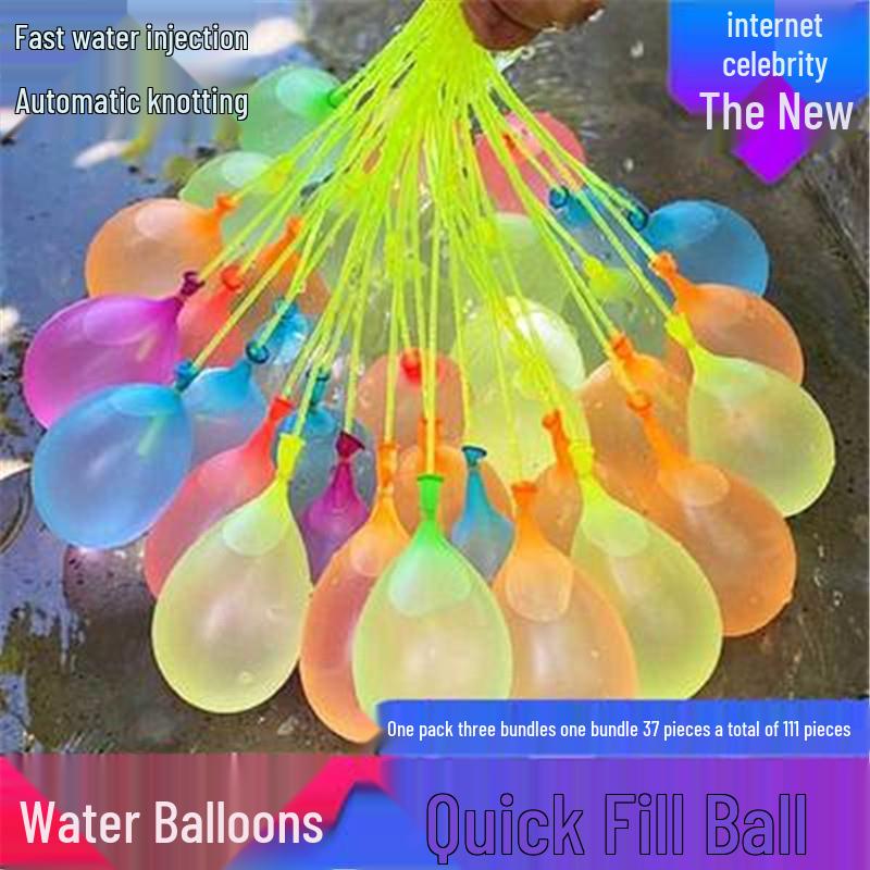 Quick-Fill Water Balloons: Splash Fest Game Set - 3 Bunches of Water Balloons