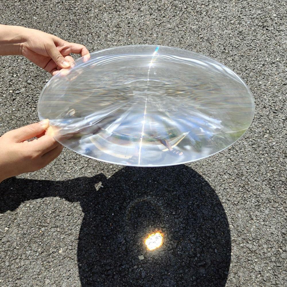 PMMA Plastic Solar Concentrator 300mm Diameter Condenser Lens Fresnel Lens Stage Lighting
