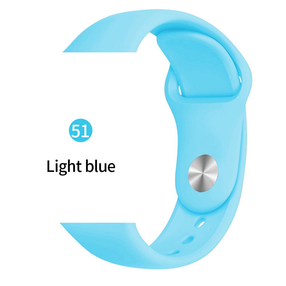 Мягкий спортивный силиконовый ремешок для часов Apple 4 3 2 1 38 мм 42 мм дышащий браслет для Iwatch Series 5 6 SE 40 мм 44 мм ремешок