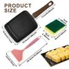 Rectangle Tamagoyaki Pan Iron Nonstick Japanese Omelette Pan With Spatula Sponge Multifunctional Egg Roll Pan for Kitchen