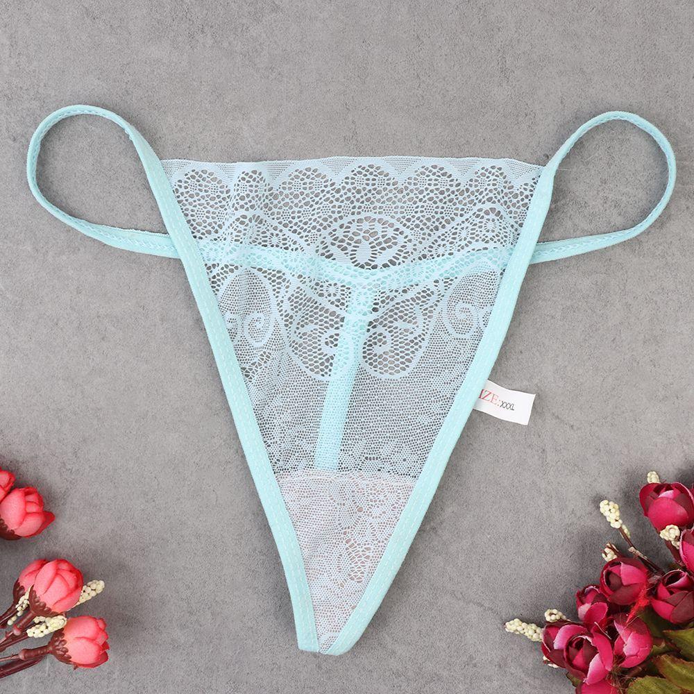 10pcs Random Transparent Seamless Thong Low Waist Briefs Sexy Lingerie G-String Lace Panties
