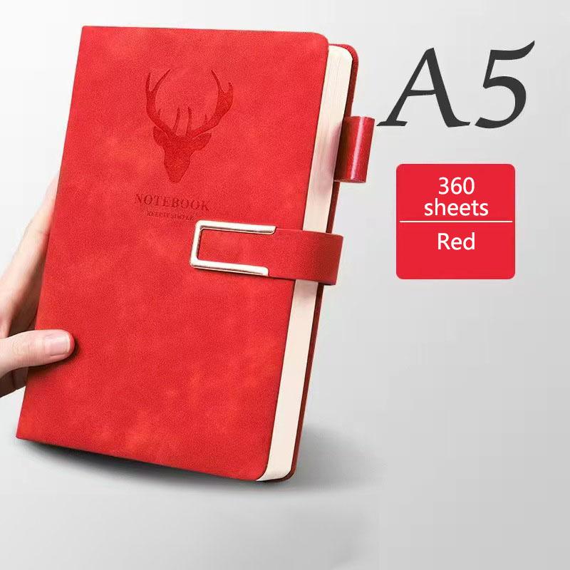 A5 Leather Notebook Diary Custom Logo  Business Journal Writing Genuine Leather Handmade