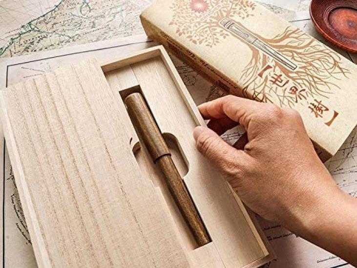 WANCHER Fountain Pen World Tree Fountain Pen Verawood Verawood Carefully Selected from the Precious Woods Wooden Barrel Fountain Pen Fountain World's