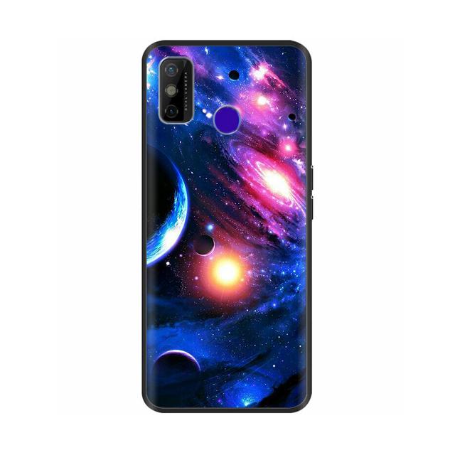 Для Tecno Spark 6 Go чехол для телефона Мягкая силиконовая задняя крышка с рисунком для Tecno Spark 6 Go Spark6 Go Черный ТПУ милый мультяшный бампер