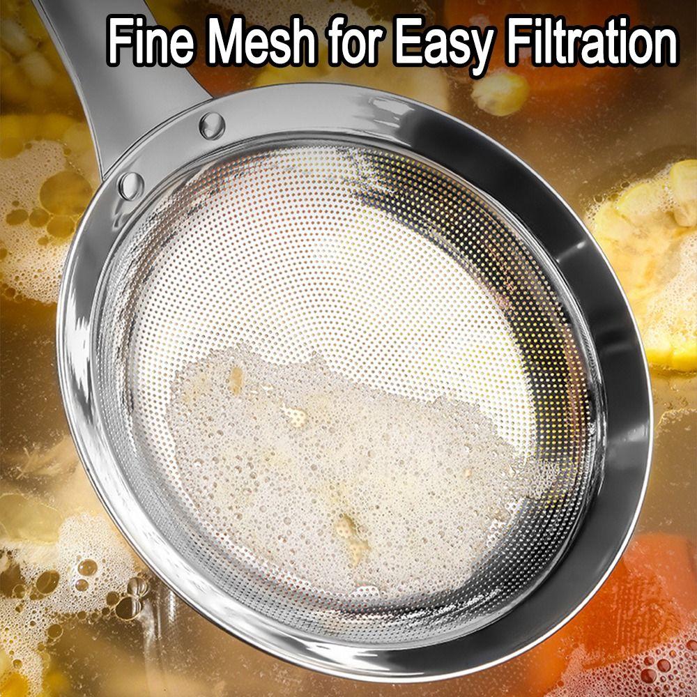 Ложка для фильтрации масла с длинной ручкой, удобная ручка, кухонный дуршлаг, кухонные гаджеты