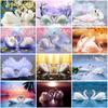 Swan DIY 5D Diamond Painting Full Round Drill Animal Diamond Embroidery Picture Rhinestone Mosaic Cross Stitch Kits Home Decor