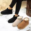 Women's Large Size Soft Sole Winter Warm Fur One Snow Boots Padded Lined Ankle Boots Non-slip Hiking Sports Cotton Boots