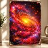 Vibrant Spiral Galaxy Metal Poster Perfect Gift for Fans Lovers Personalized Wall Art Metal Sign for Bedroom Stuff Decor Luxury