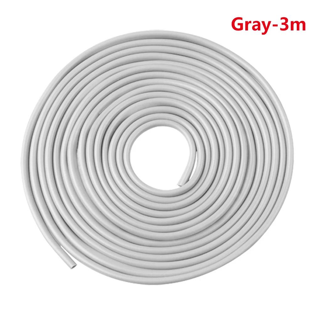 5M Прозрачная защитная полоска из ПВХ для защиты кромки двери автомобиля от царапин, уплотнительная полоса для автомобиля, препятствующая столкновению, прозрачная полоса для защиты двери от царапин