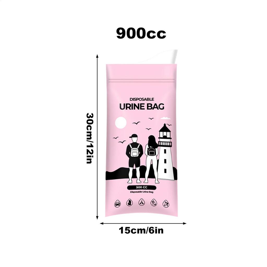 Urine Bags For Women Leak-Proof 900cc Pee Funnel Pee Bags For Travel For Men Women Elderly Camping Hiking Backpacking Car Road