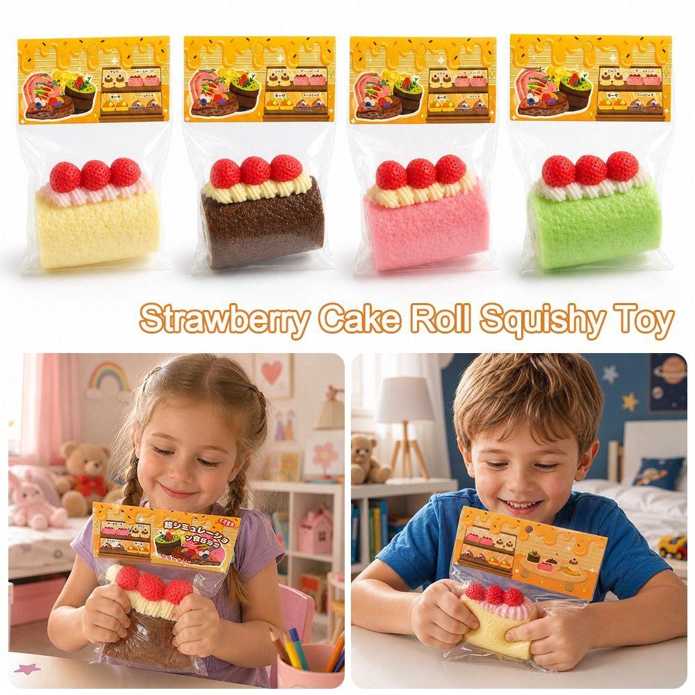 TPR Dessert Squishy Toy Soft Squeezable Squeeze Toy Fashion Squishy Pinch Le  Sensory Play