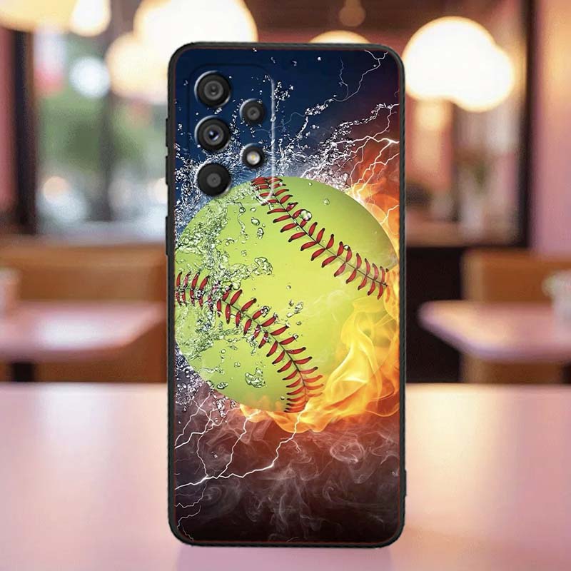 Спортивный стиль Чехол для Samsung A41 A35 A34 A33 A32 A25 A24 A23 A21s A06 A05 A04 A03 Note 10 20 Ultra 5G Черный