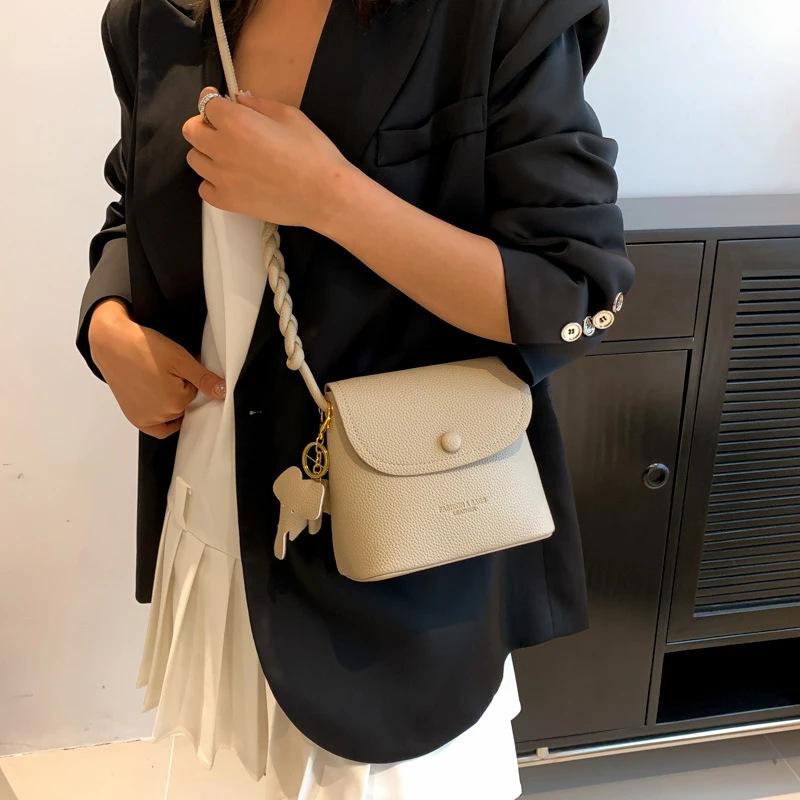 Soft leather fashionable versatile simple bag mobile phone bag one shoulder foreign style women's casual bag women's messenger bag