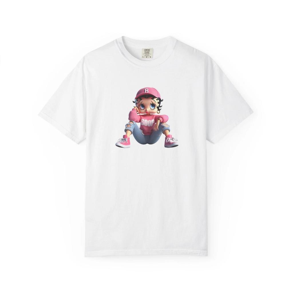 Betty Boop Graphic Tee, Funky Unisex Fashion Shirt, Casual Retro Style Top