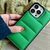 Зимняя теплая пуховая куртка Чехол-пуховик Для iPhone 17Air 17 16 15 14 13 12 11 Pro Max Plus Мягкая ткань Ударопрочный бампер