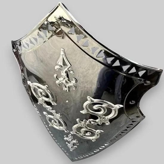 Средневековый доспех из нержавеющей стали Щит Исторический рыцарский LARP Боевой стальной щит Идеально подходит для демонстрации и боя