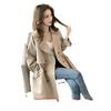 2025 Korean Style Women's Loose Mid-Length Windbreaker: Spring & Autumn Casual Suit Collar Jacket