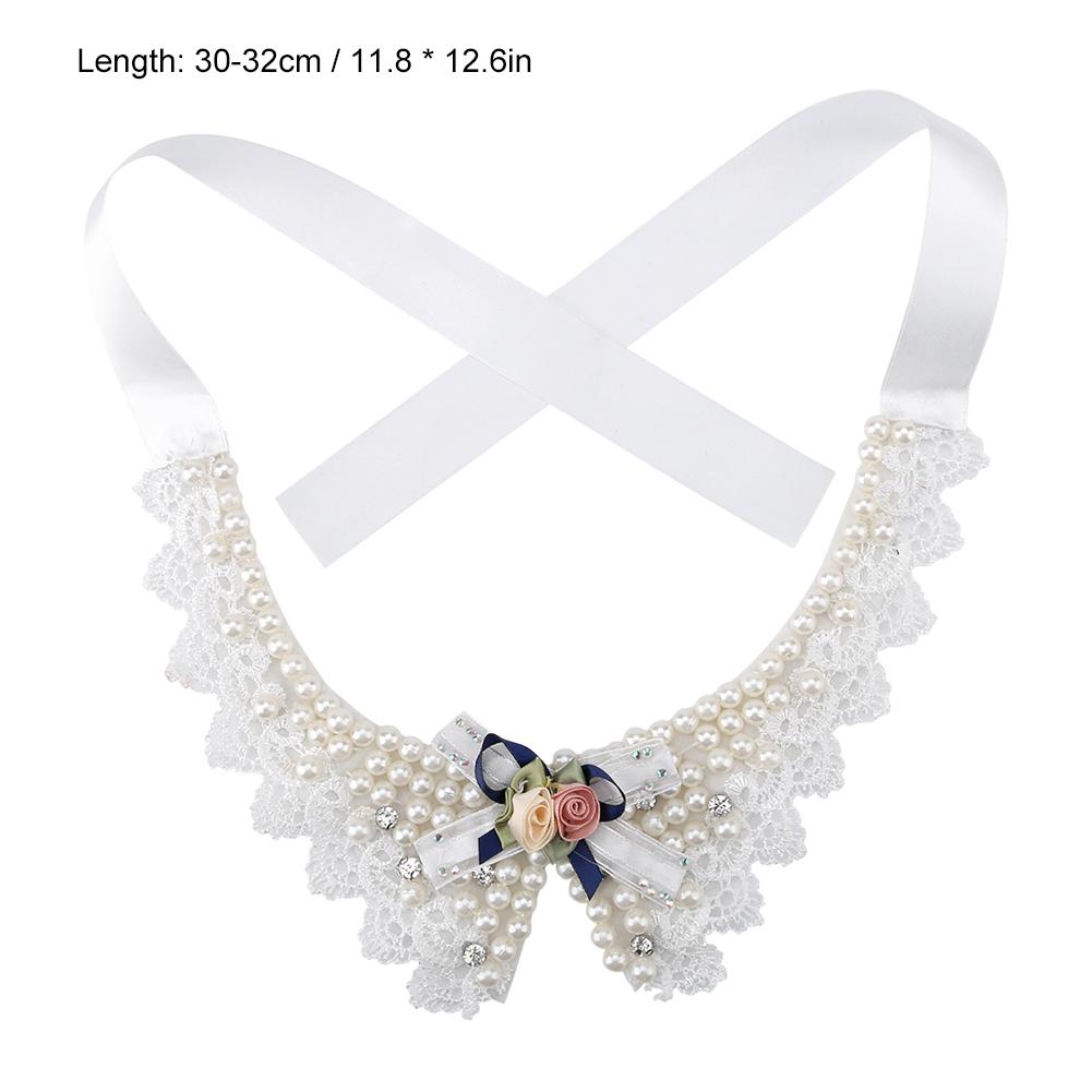 Регулируемый ошейник-бабочка для собак, красивое ожерелье с жемчужным цветком