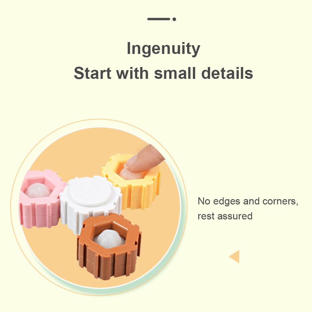 Простая головоломка с ямочками, строительные блоки, волчок, бесконечная сборка, антистрессовый пузырьковый спиннер, детский образовательный гироскоп, игрушка-непоседа