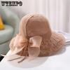 Women's Wide Brim Solid Color Sun Knitted Hats Elegant Casual Foldable Summer Outdoor Sunscreen Hats