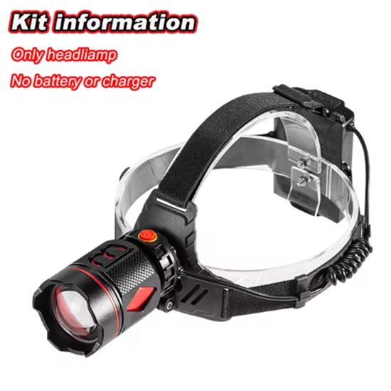 800 Вт светодиодный супер яркий налобный фонарь Long Shot 3500M перезаряжаемый налобный фонарь с зумом лампа для ночной рыбалки