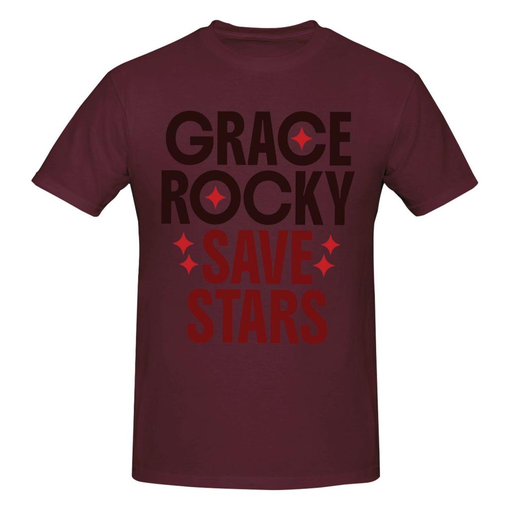 Unisex Project Hail Mary Grace Save Stars Awesome T Shirt Vintage Cotton Crewneck T Shirts