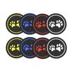 2Pcs Non-slip Car Water Cup Pad Cat Paw Footprint Rubber Mat for Bottle Holder Coaster Auto Interior Anti-skid Cup Holders
