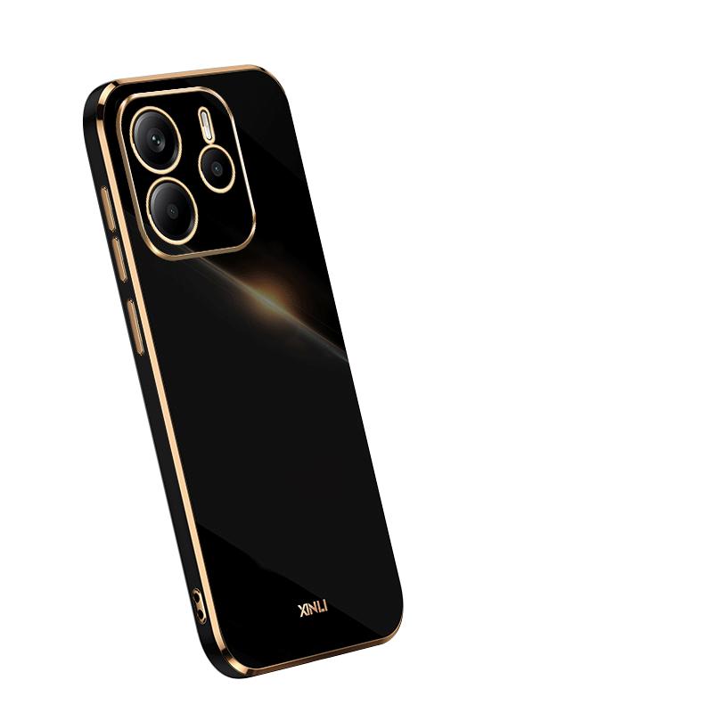 Для Xiaomi 14T Pro 13T Poco X6 M6 Pro X5 Redmi 14C 13C Note 14 Pro 13 12 11 чехол с глянцевым покрытием TPU противоударный мягкий тонкий однотонный чехол для телефона
