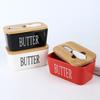 Yousheng Ceramic Butter Dish with Lid Multipurpose Knife Large Capacity Butter Keeper for Countertop Easy To Clean Butter Container Kitchen Gift