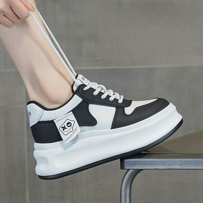 Повседневная женская обувь с увеличивающей рост подошвой, из дышащей сетки и на толстой подошве