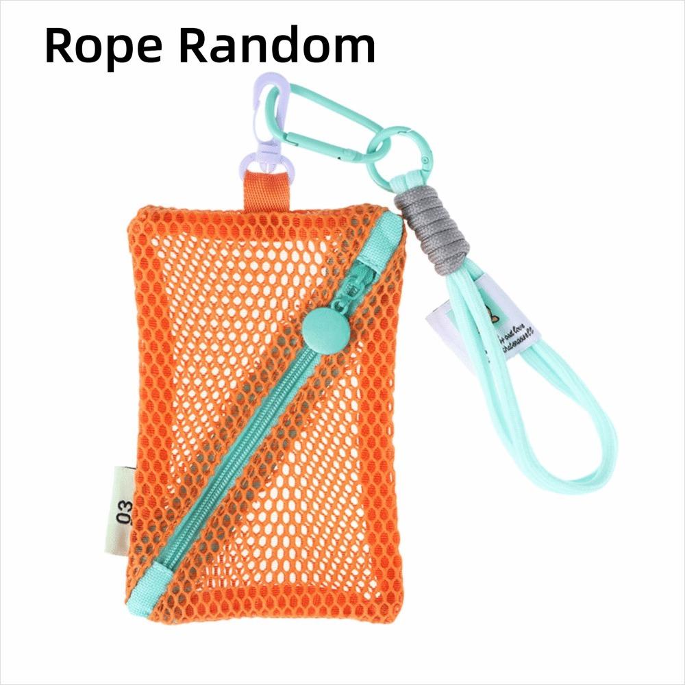 Портативная сетчатая косметичка, цвет дофамина, для хранения, кейс для макияжа, женский сетчатый органайзер-косметичка для туалетных принадлежностей