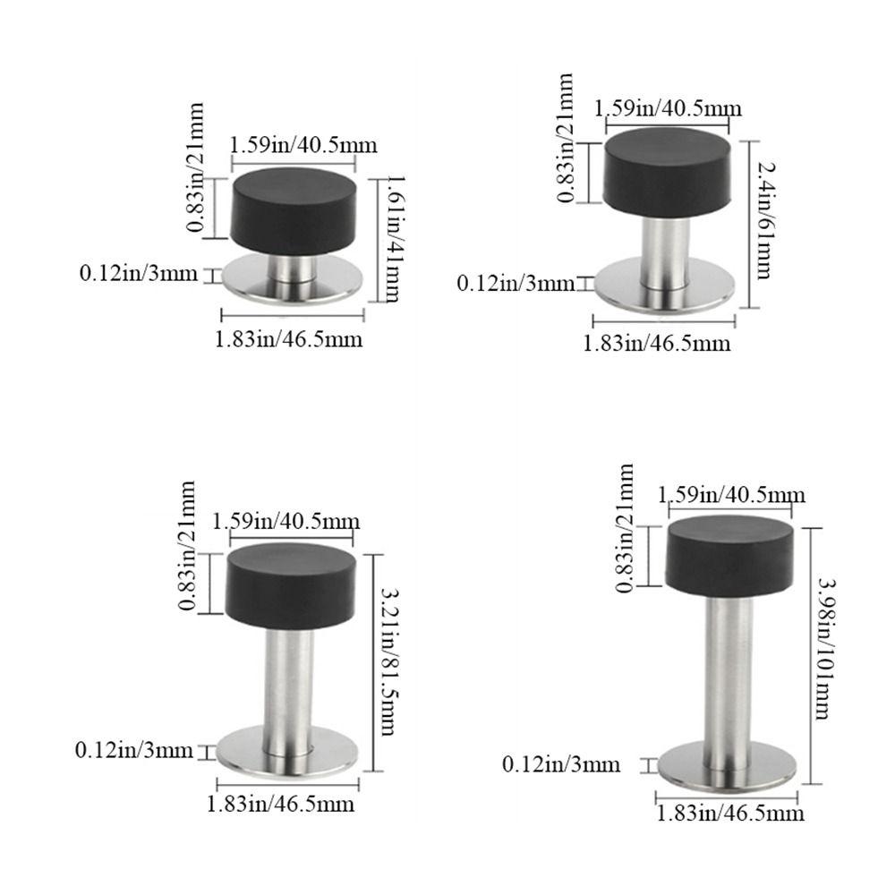 Wall Mounted Non-Punch Door Hardware Dampening Door Holder Door Stopper Door Touch Wall Protector