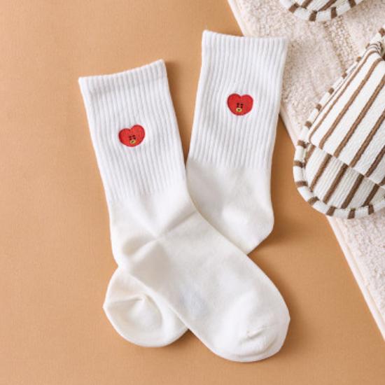 BT21 Вышитые носки серии Daily Basic